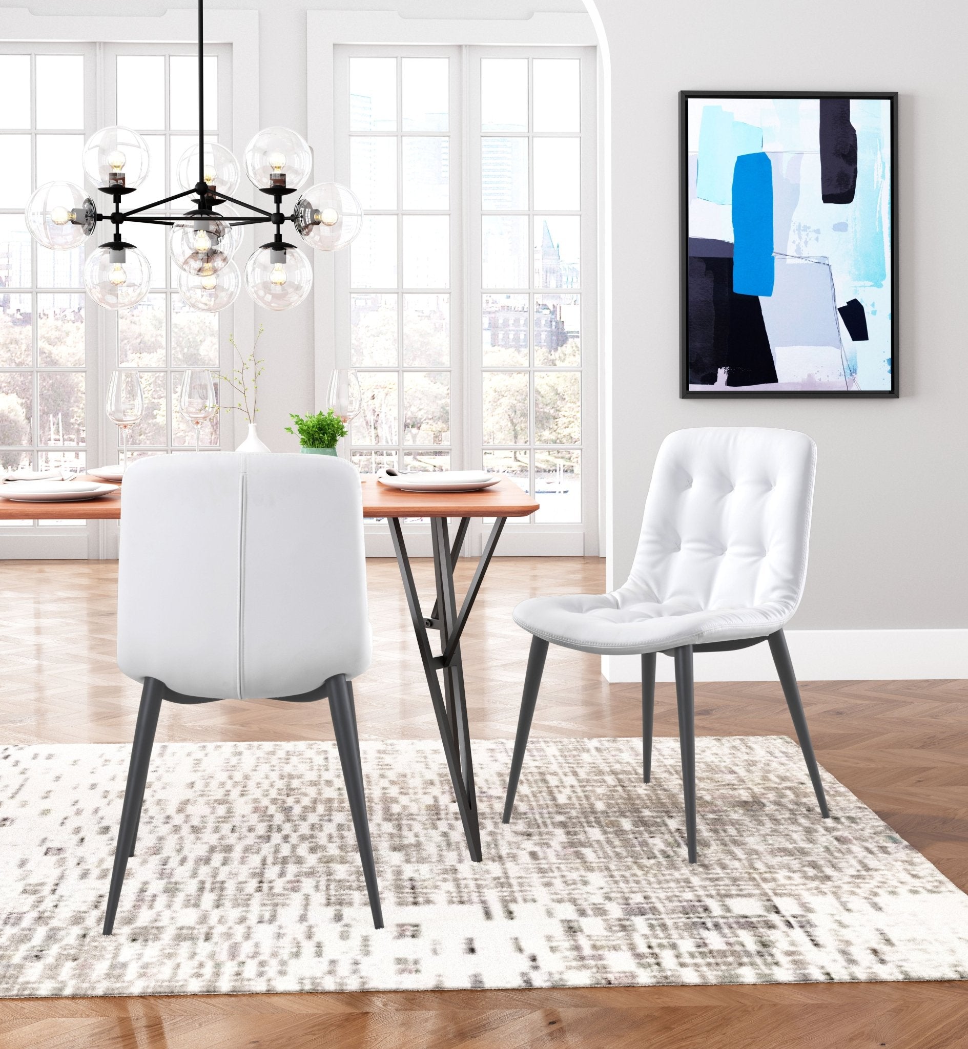 Tangiers Dining Chair (Set of 2) White - Cozy Roots Decor