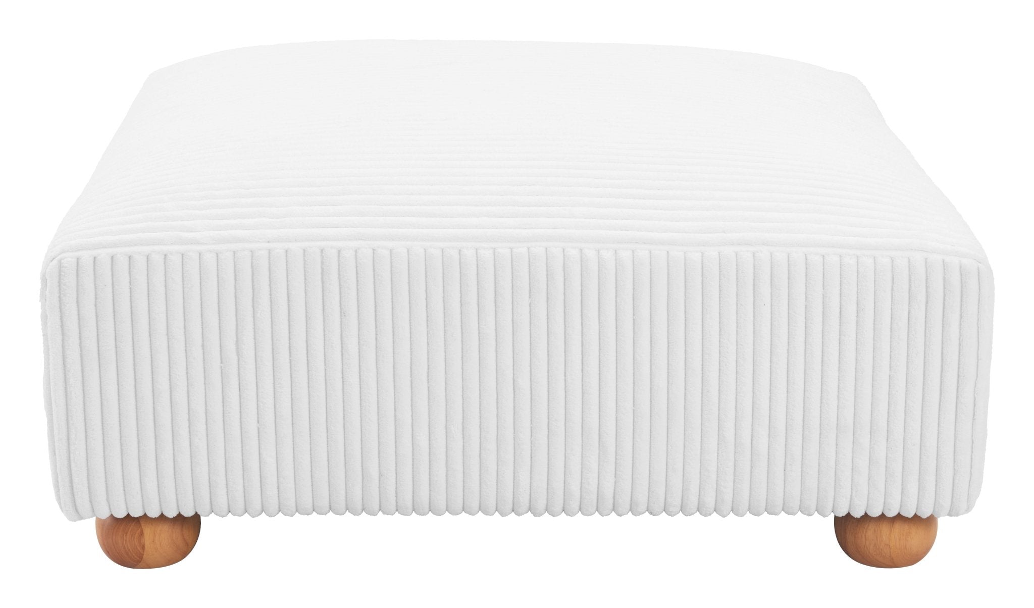 Tayte Ottoman White - Cozy Roots Decor