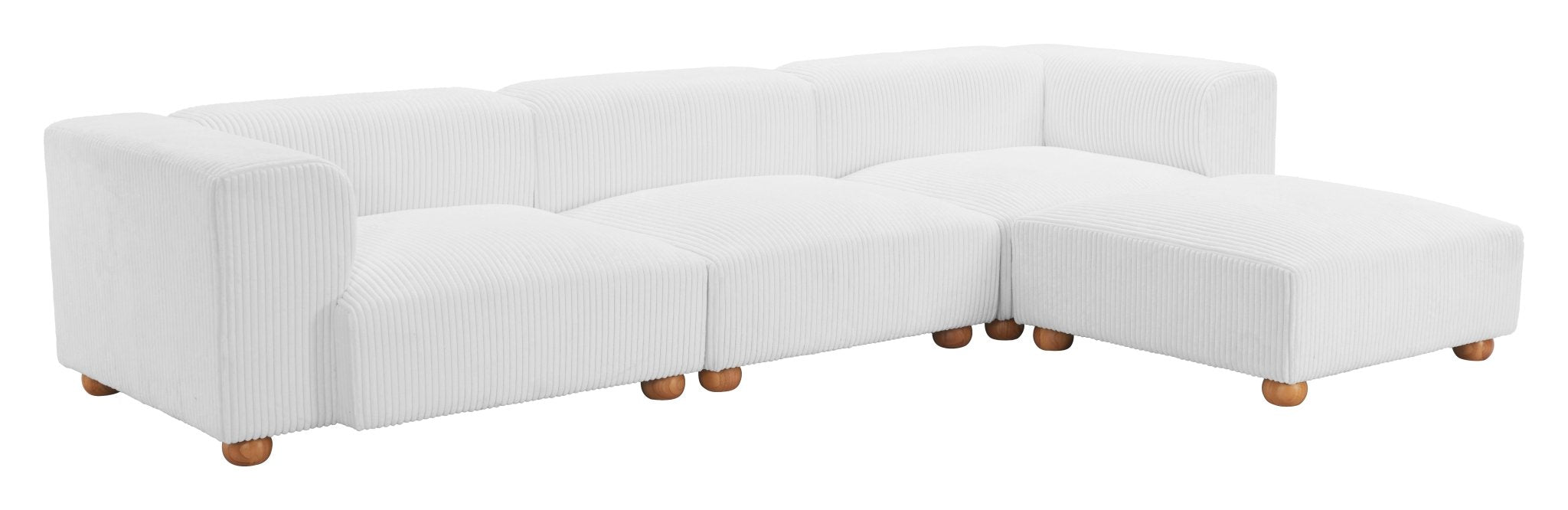 Tayte Ottoman White - Cozy Roots Decor