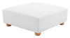 Tayte Ottoman White - Cozy Roots Decor