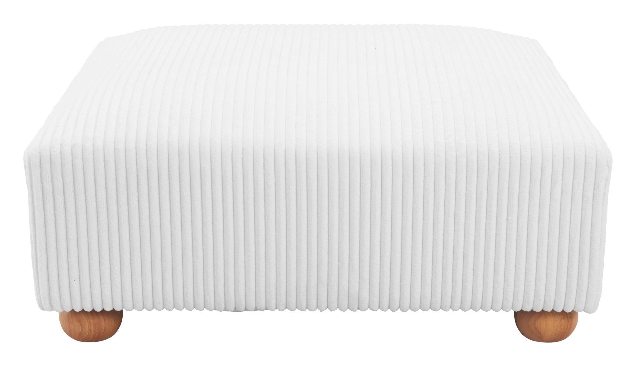 Tayte Ottoman White - Cozy Roots Decor