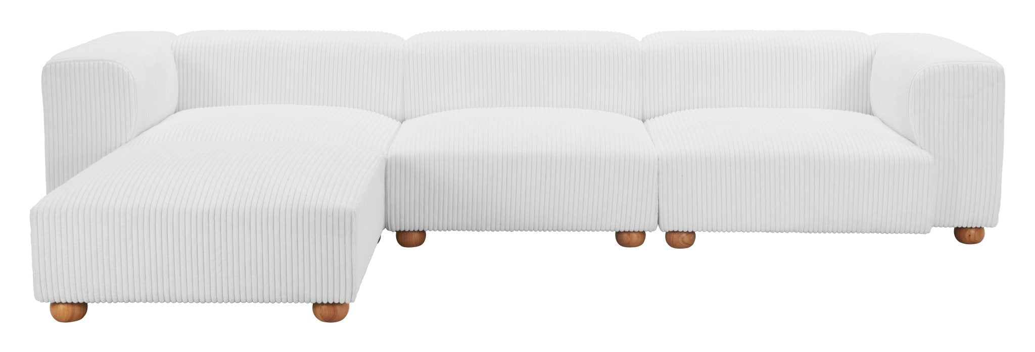 Tayte Ottoman White - Cozy Roots Decor