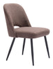 Teddy Dining Chair (Set of 2) Brown - Cozy Roots Decor