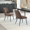 Teddy Dining Chair (Set of 2) Brown - Cozy Roots Decor