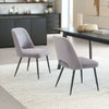 Teddy Dining Chair (Set of 2) Gray - Cozy Roots Decor