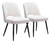 Teddy Dining Chair (Set of 2) Ivory - Cozy Roots Decor