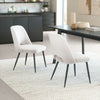 Teddy Dining Chair (Set of 2) Ivory - Cozy Roots Decor