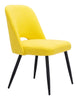 Teddy Dining Chair (Set of 2) Yellow - Cozy Roots Decor