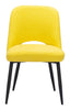 Teddy Dining Chair (Set of 2) Yellow - Cozy Roots Decor