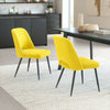 Teddy Dining Chair (Set of 2) Yellow - Cozy Roots Decor
