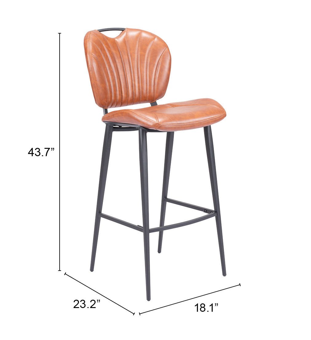 Terrence Barstool Vintage Brown - Cozy Roots Decor