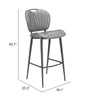 Terrence Barstool Vintage Gray - Cozy Roots Decor