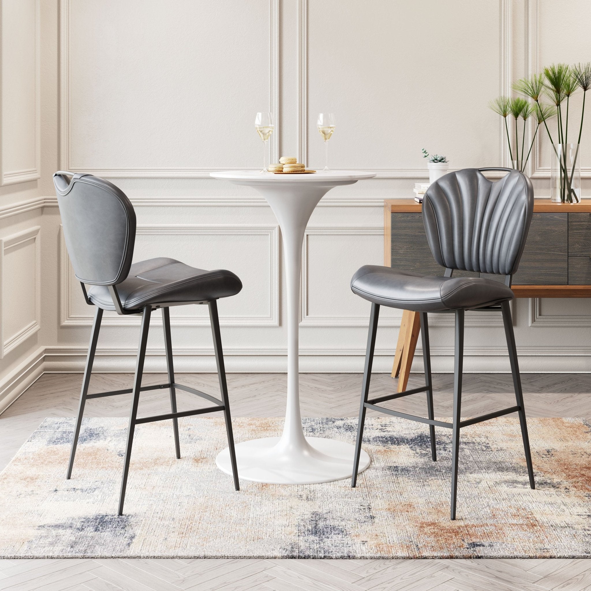 Terrence Barstool Vintage Gray - Cozy Roots Decor