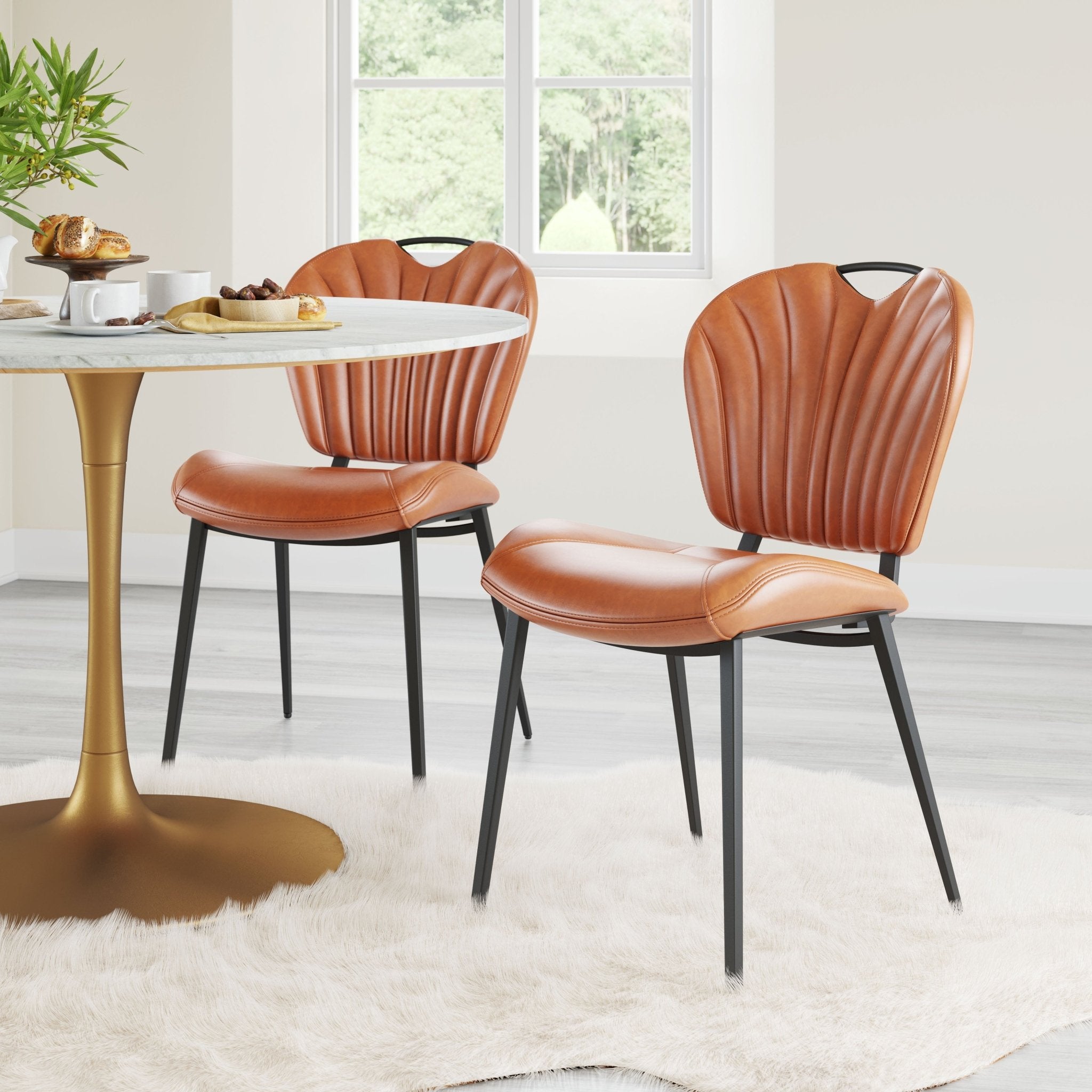 Terrence Dining Chair (Set of 2) Vintage Brown - Cozy Roots Decor