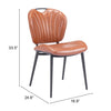 Terrence Dining Chair (Set of 2) Vintage Brown - Cozy Roots Decor