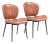 Terrence Dining Chair (Set of 2) Vintage Brown - Cozy Roots Decor