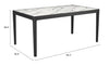 Tokai Dining Table White - Cozy Roots Decor