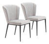 Tolivere Dining Chair (Set of 2) Gray - Cozy Roots Decor