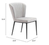 Tolivere Dining Chair (Set of 2) Gray - Cozy Roots Decor