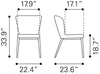 Tolivere Dining Chair (Set of 2) Gray - Cozy Roots Decor