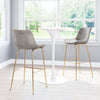 Tony Barstool Gray & Gold - Cozy Roots Decor