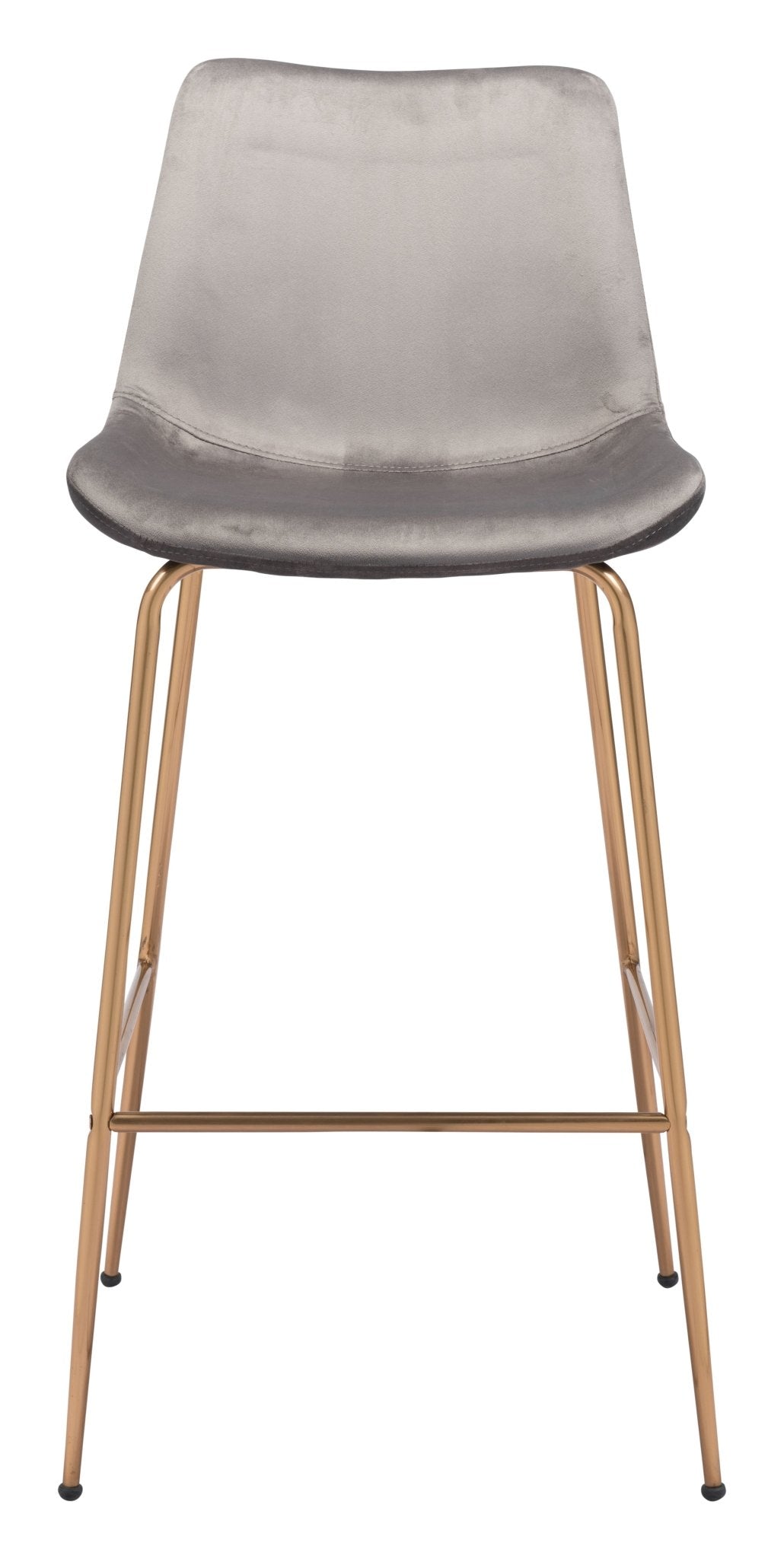 Tony Barstool Gray & Gold - Cozy Roots Decor