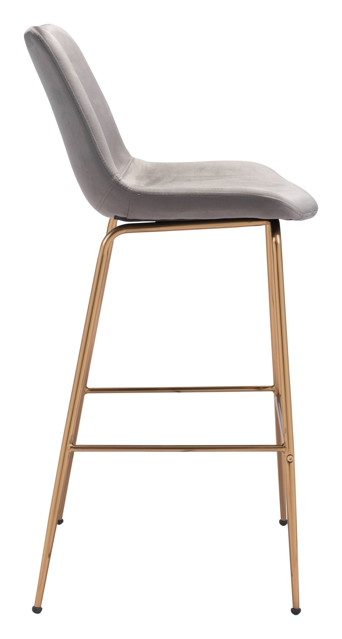 Tony Barstool Gray & Gold - Cozy Roots Decor