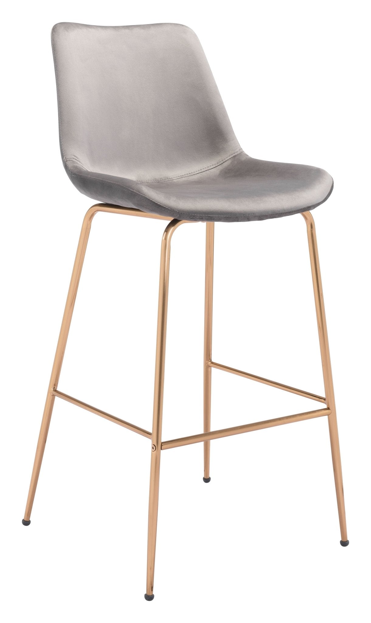 Tony Barstool Gray & Gold - Cozy Roots Decor