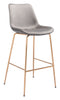 Tony Barstool Gray & Gold - Cozy Roots Decor