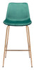 Tony Barstool Green & Gold - Cozy Roots Decor