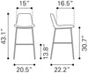 Tony Barstool Red & Gold - Cozy Roots Decor