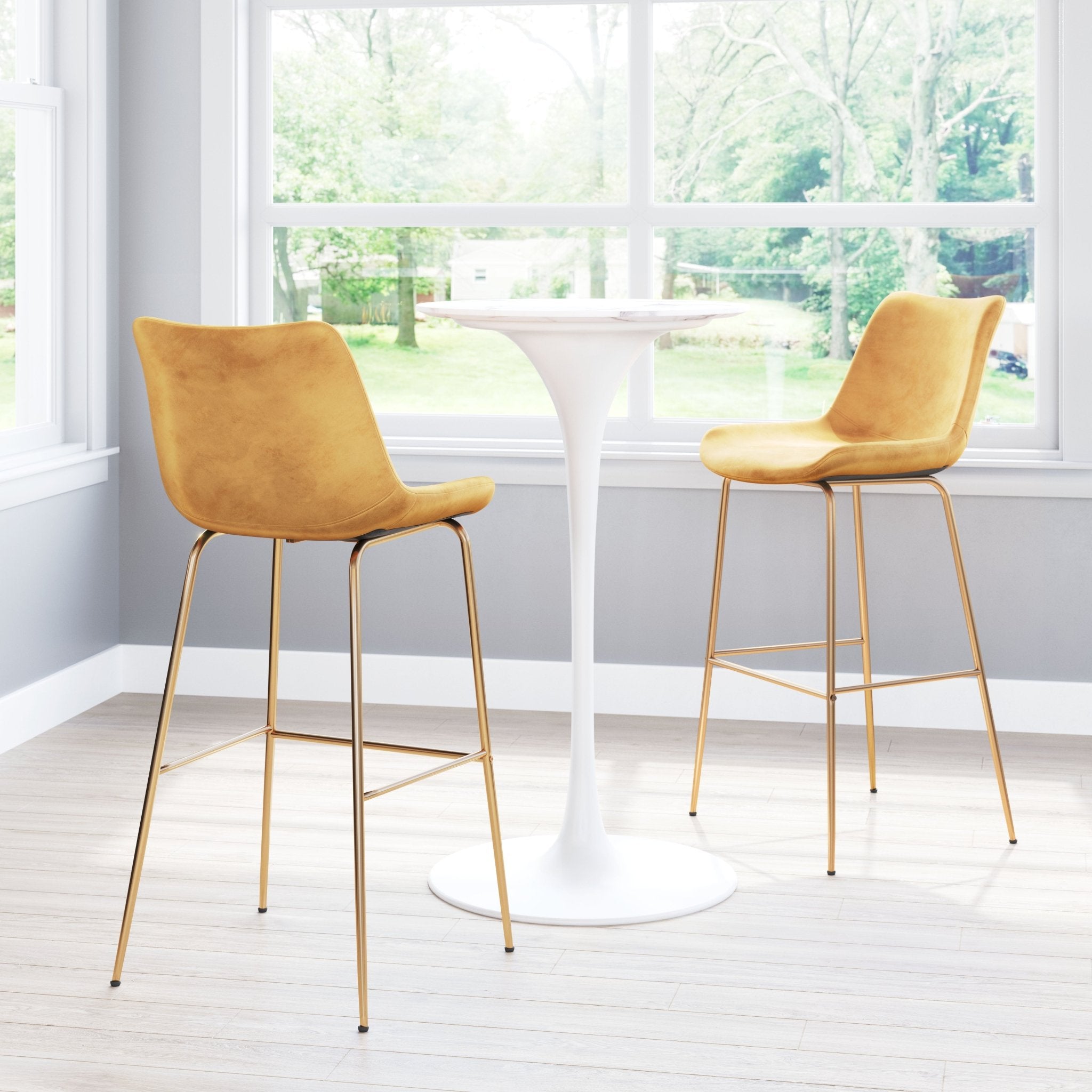 Tony Barstool Yellow & Gold - Cozy Roots Decor