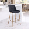 Tony Counter Stool Black & Gold - Cozy Roots Decor