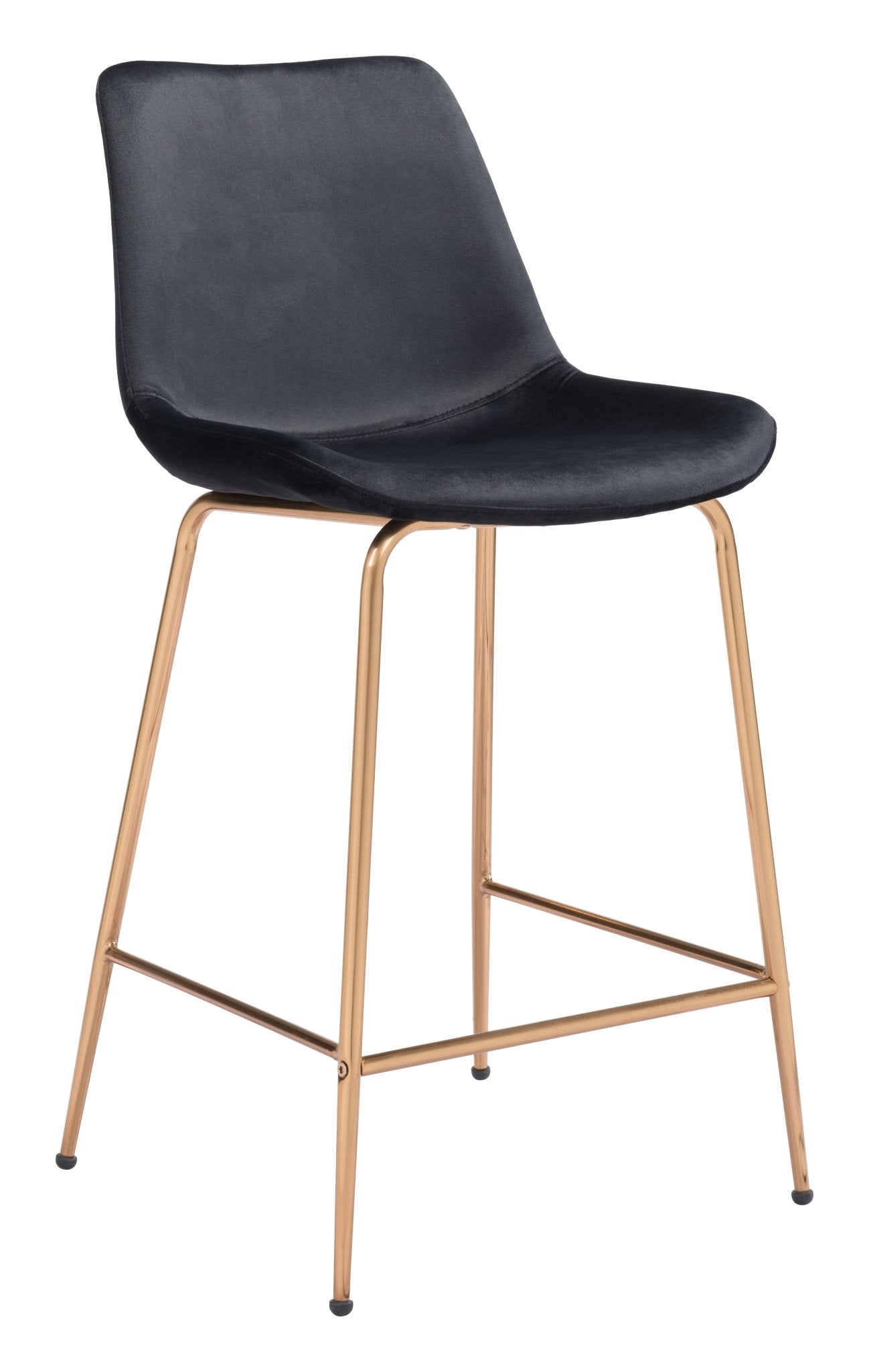 Tony Counter Stool Black & Gold - Cozy Roots Decor