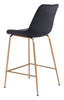 Tony Counter Stool Black & Gold - Cozy Roots Decor