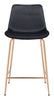 Tony Counter Stool Black & Gold - Cozy Roots Decor