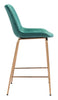 Tony Counter Stool Green & Gold - Cozy Roots Decor