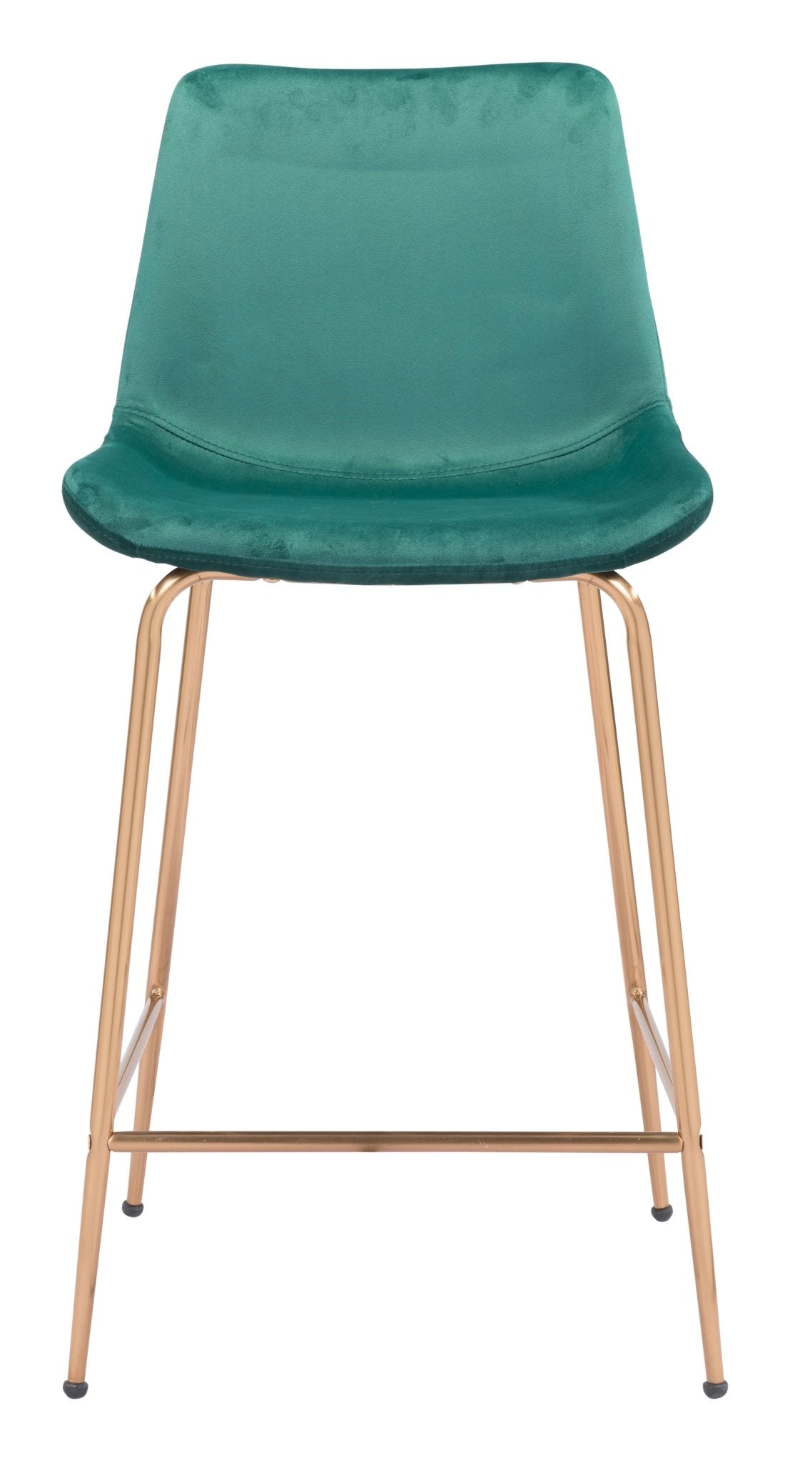 Tony Counter Stool Green & Gold - Cozy Roots Decor
