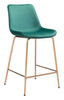 Tony Counter Stool Green & Gold - Cozy Roots Decor