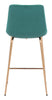 Tony Counter Stool Green & Gold - Cozy Roots Decor