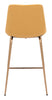 Tony Counter Stool Yellow & Gold - Cozy Roots Decor