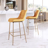 Tony Counter Stool Yellow & Gold - Cozy Roots Decor