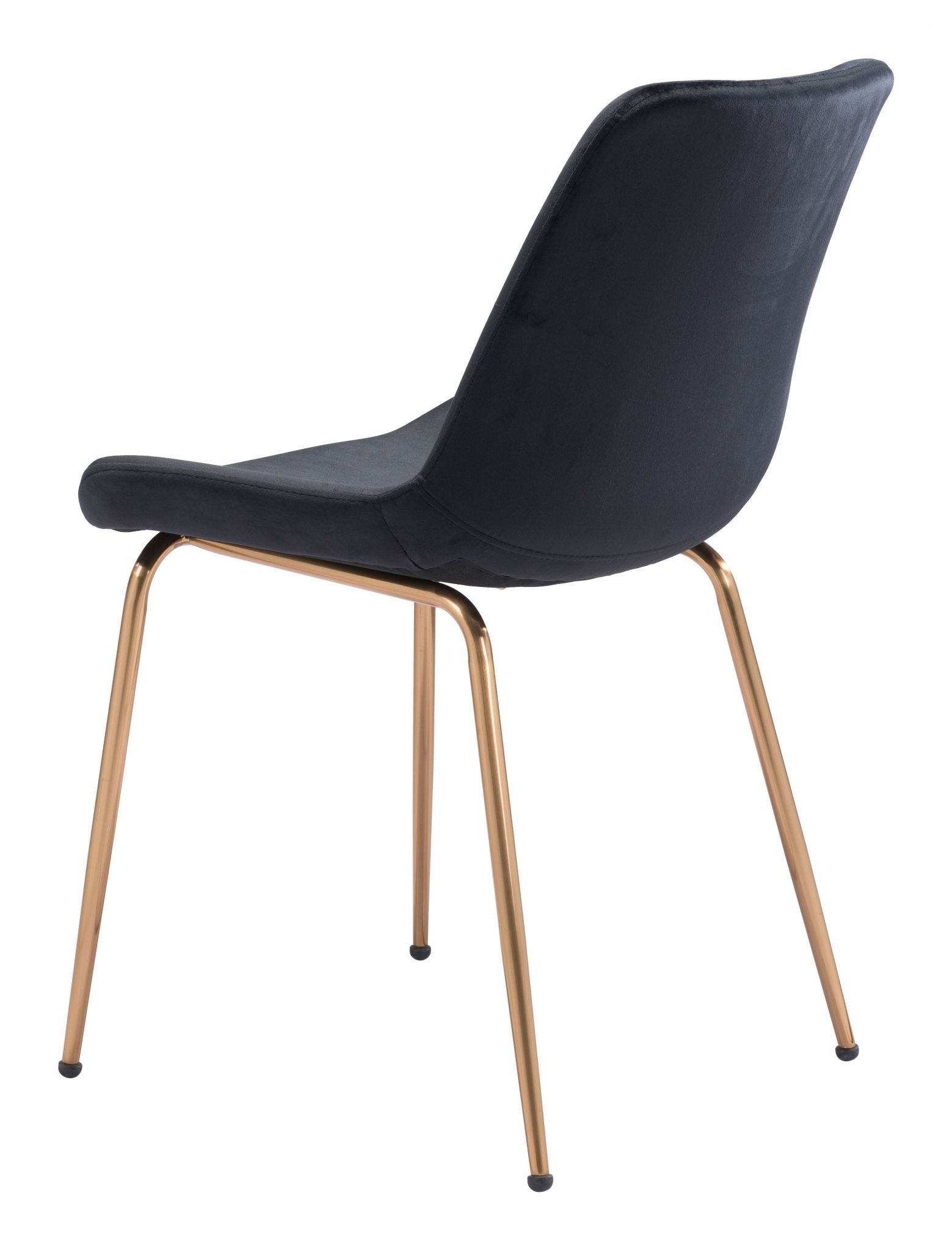 Tony Dining Chair (Set of 2) Black & Gold - Cozy Roots Decor