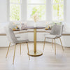 Tony Dining Chair (Set of 2) Gray & Gold - Cozy Roots Decor