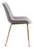 Tony Dining Chair (Set of 2) Gray & Gold - Cozy Roots Decor