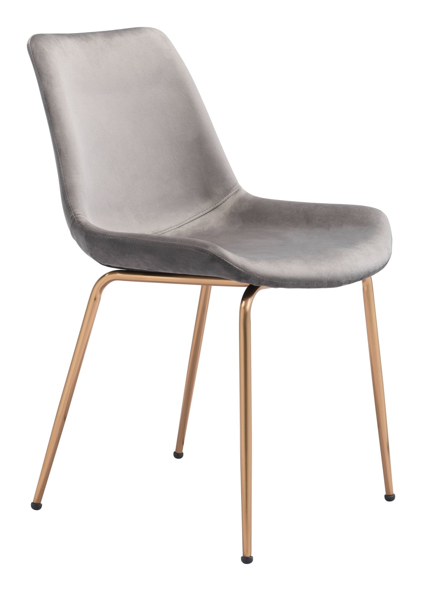Tony Dining Chair (Set of 2) Gray & Gold - Cozy Roots Decor