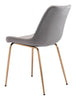 Tony Dining Chair (Set of 2) Gray & Gold - Cozy Roots Decor