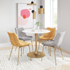 Tony Dining Chair (Set of 2) Gray & Gold - Cozy Roots Decor