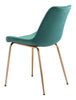 Tony Dining Chair (Set of 2) Green & Gold - Cozy Roots Decor