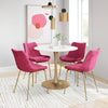 Tony Dining Chair (Set of 2) Red & Gold - Cozy Roots Decor